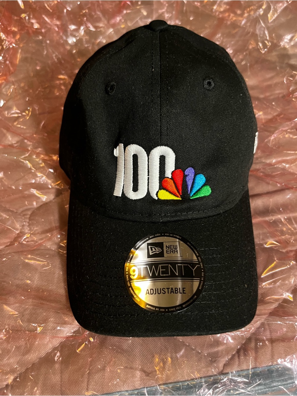 NBC 100 Year - New Era Black 9TWENTY Interior Logo Cap